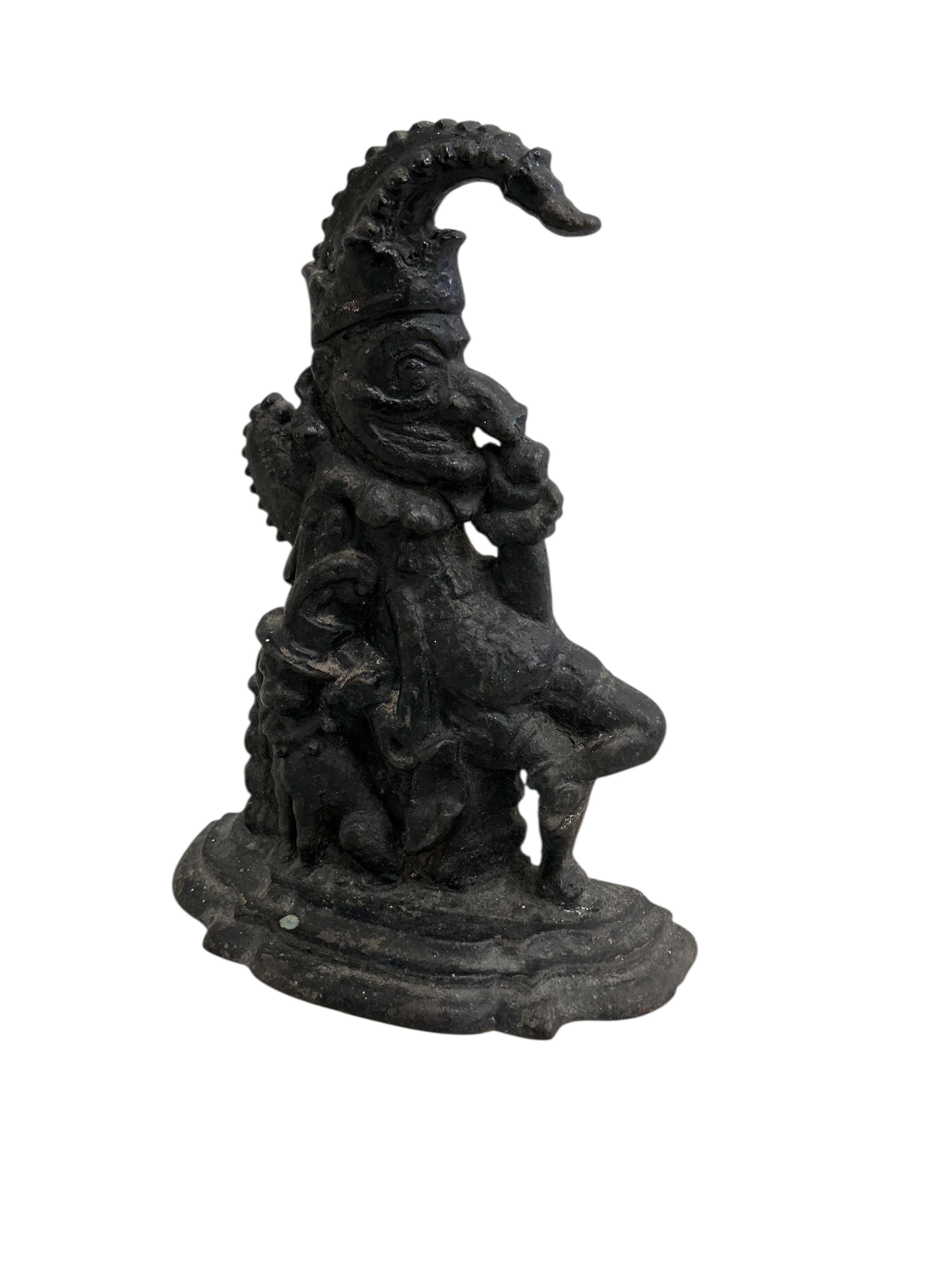 A Victorian cast iron 'Mr Punch' doorstop, height 32cm